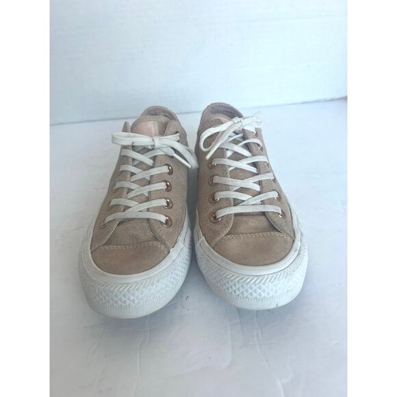 Converse Chuck Taylor All Star Ox Low Top Lace Up Dusk Pink/White Sneaker Shoe 7 - Picture 3 of 10